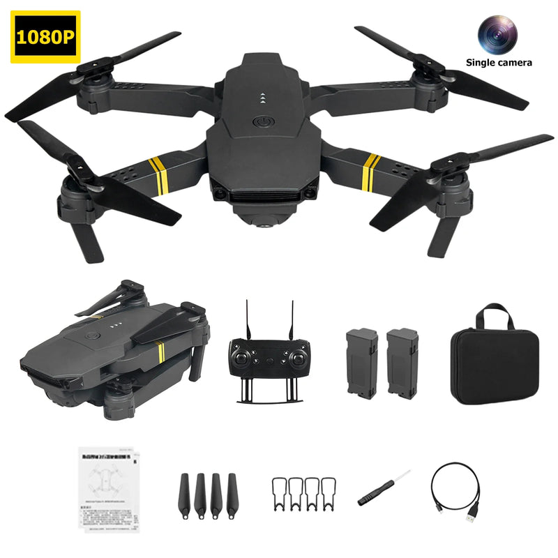 E58 WiFi FPV Altitude Hold Foldable RC Drone Quadcopter with Battery Altitude Hold Headless Mode 6-axis rotation RC Drone