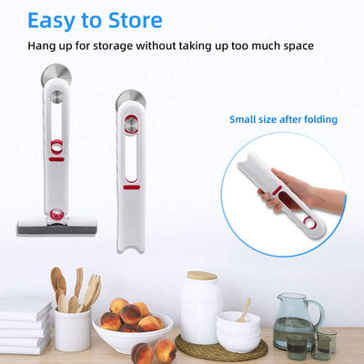 Portable Mini Cleaning Mop Powerful Squeeze Mop Folding Absorbent Mop Desktop Windows Car Glass Cleaning Home Cleaning Tools