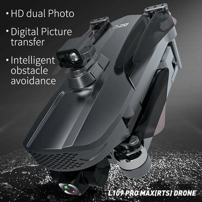 2025 L109 PRO MAX RTS 5G Digital image transmission Drone Three-axis mechanica 4K Dual Camera GPS Profesional 3000M Drones Toys