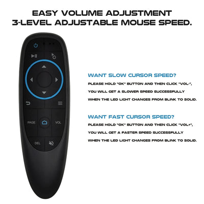 G10BTS Wireless Smart Remote Bluetooth-compatible 5.0 Wireless Remote Controller for Projector Computer PC TV BOX