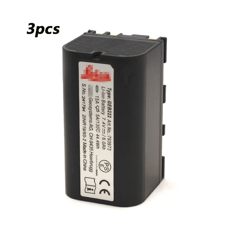 GEB222 Battery for Lei ca Total Station GPS System ATX1200 1230 TS02 TS06 TS09 TS15 TS16 TS13 TS11 TCR1201