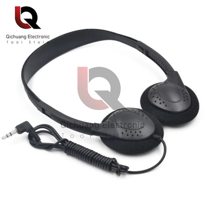 Comfortable Wearing Noise Reduction ABS Portable Headphone Wired Headset Earbud Stereo 3.5mm Clear HiFi Gaming Headphones